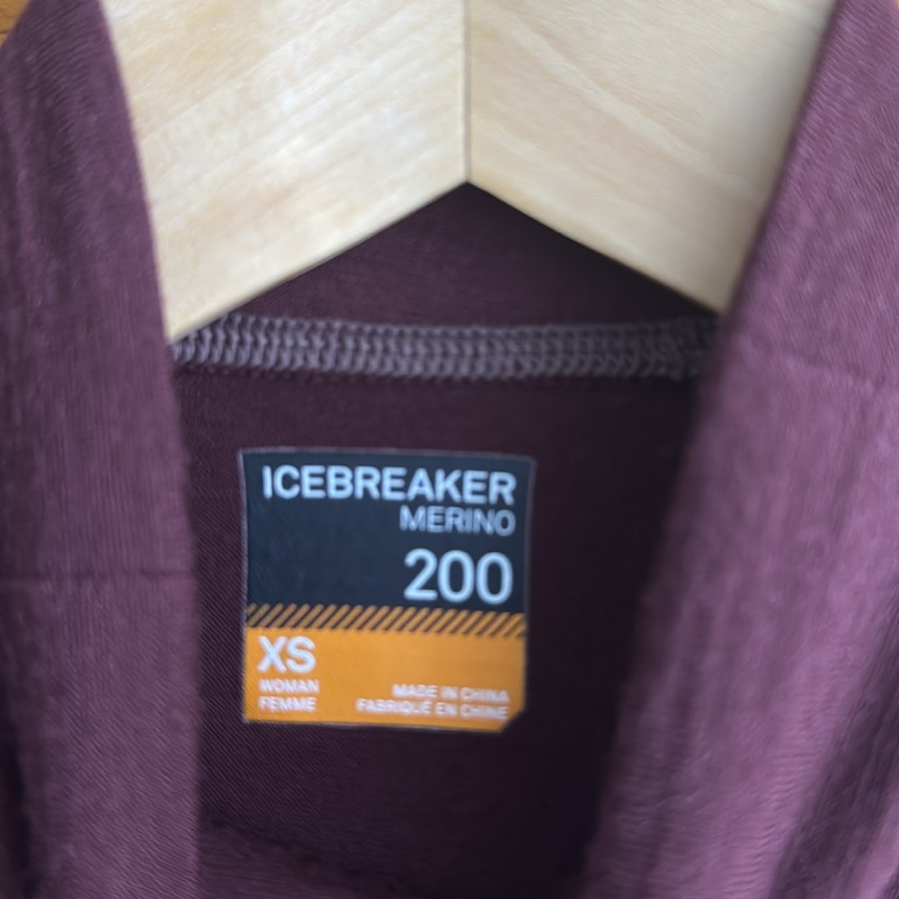 Icebreaker Women's 200 Sonebula Long Sleeve High Neck Thermal Top in XS - Picture 7 of 7
